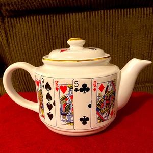 CBK Playing Cards collectors Teapot